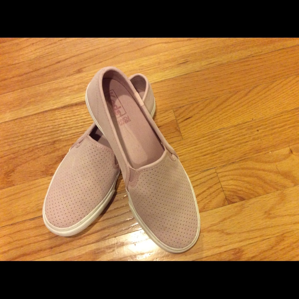 Cute comfy keds suede slip on sneakers - worn once